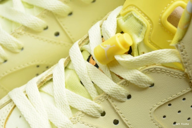 1st Kicks Retro Yellow 543390-800 Jordan Air 6 Floral (GS) Dynamic 0728